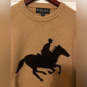 Brooks Brothers Intarsia Knit Horse Sweater